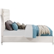 Meridian Furniture Kira Cream Velvet King Bed