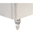 Meridian Furniture Kira Cream Velvet King Bed