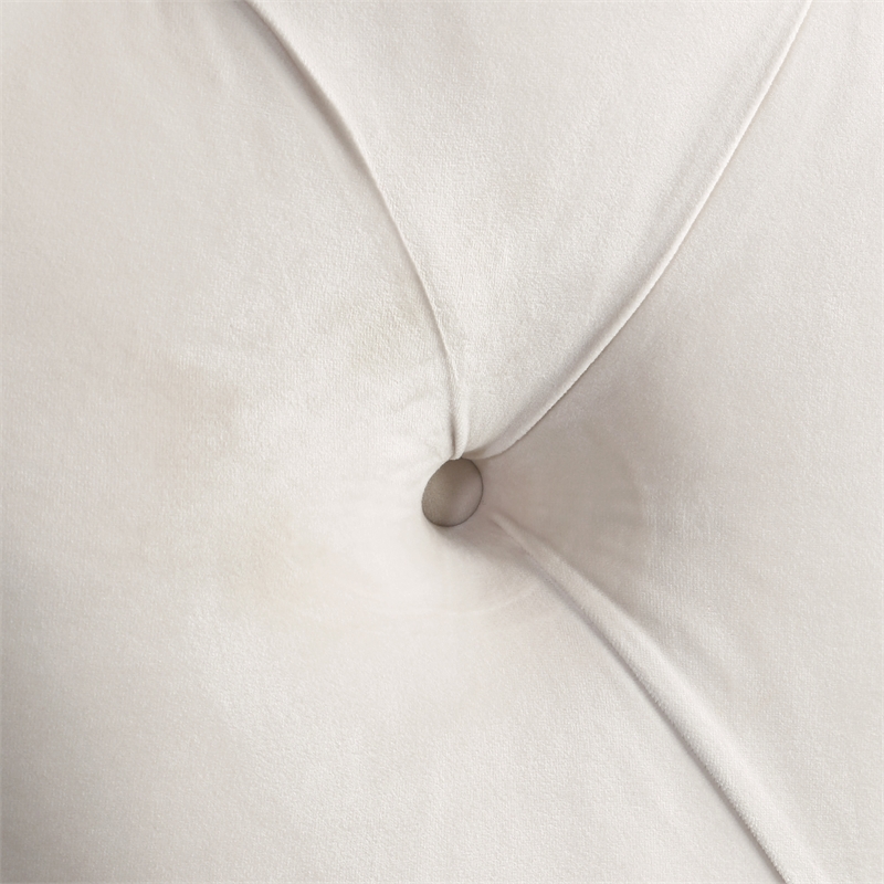 Meridian Furniture Kira Cream Velvet King Bed
