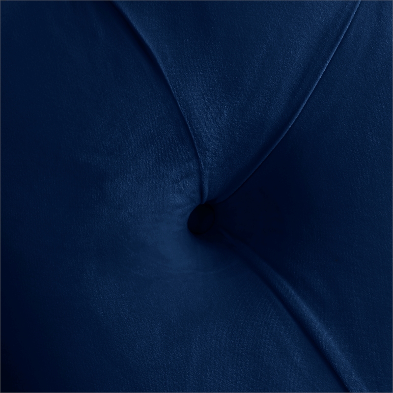 Meridian Furniture Kira Navy Velvet Queen Bed
