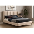 Meridian Furniture Nadia Pink Velvet Full Bed