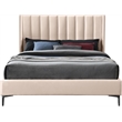 Meridian Furniture Nadia Pink Velvet Full Bed