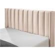 Meridian Furniture Nadia Pink Velvet Queen Bed
