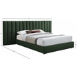 Meridian Furniture Pablo Green Velvet King Bed