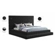 Meridian Furniture Revel Black Velvet King Bed
