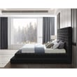 Meridian Furniture Revel Black Velvet King Bed
