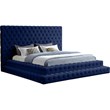 Meridian Furniture Revel Navy Velvet King Bed
