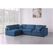 Meridian Furniture Plush Navy Velvet Standard Modular Sectional