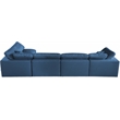 Meridian Furniture Plush Navy Velvet Standard Modular Sectional