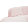 Meridian Furniture Rosa Pink Velvet 3pc. Sectional