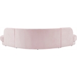 Meridian Furniture Rosa Pink Velvet 3pc. Sectional