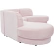 Meridian Furniture Rosa Pink Velvet 3pc. Sectional