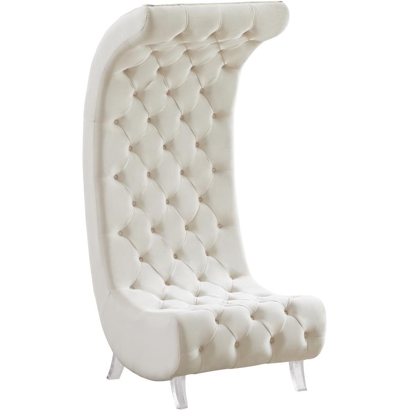 Meridian Furniture Crescent Velvet Chair Meridian Furniture Crescent Velvet Chair