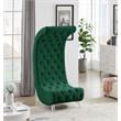 Meridian Furniture Crescent Green Velvet Accent Chair