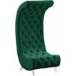 Meridian Furniture Crescent Green Velvet Accent Chair
