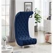 Meridian Furniture Crescent Navy Velvet Accent Chair