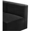 Meridian Furniture Quincy Black Velvet Modular Armless Chair
