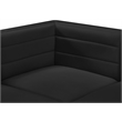 Meridian Furniture Quincy Black Velvet Modular Armless Chair