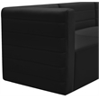 Meridian Furniture Quincy Black Velvet Modular Armless Chair