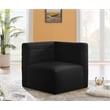 Meridian Furniture Quincy Black Velvet Modular Corner Chair
