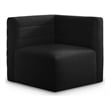 Meridian Furniture Quincy Black Velvet Modular Corner Chair