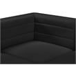 Meridian Furniture Quincy Black Velvet Modular Corner Chair