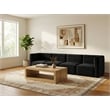 Meridian Furniture Quincy Black Velvet Modular Sofa