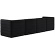 Meridian Furniture Quincy Black Velvet Modular Sofa