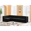 Meridian Furniture Quincy Black Velvet Modular Sectional