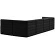 Meridian Furniture Quincy Black Velvet Modular Sectional