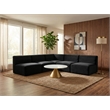 Meridian Furniture Quincy Black Velvet Modular Sectional