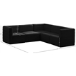 Meridian Furniture Quincy Black Velvet Modular Sectional