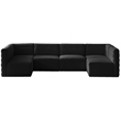 Meridian Furniture Quincy Black Velvet Modular Sectional