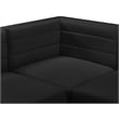 Meridian Furniture Quincy Black Velvet Modular Sectional