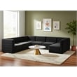 Meridian Furniture Quincy Black Velvet Modular Sectional
