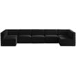 Meridian Furniture Quincy Black Velvet Modular Sectional