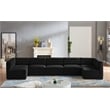 Meridian Furniture Quincy Black Velvet Modular Sectional
