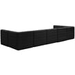 Meridian Furniture Quincy Black Velvet Modular Sectional