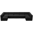 Meridian Furniture Quincy Black Velvet Modular Sectional