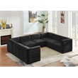 Meridian Furniture Quincy Black Velvet Modular Sectional