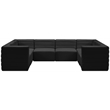 Meridian Furniture Quincy Black Velvet Modular Sectional