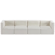 Meridian Furniture Quincy Cream Velvet Modular Sofa