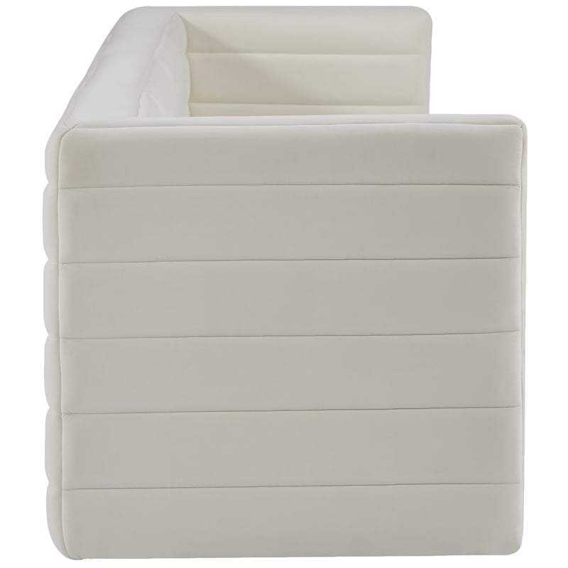Meridian Furniture Quincy Cream Velvet Modular Sofa