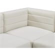 Meridian Furniture Quincy Cream Velvet Modular Sofa