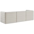 Meridian Furniture Quincy Cream Velvet Modular Sofa