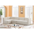 Meridian Furniture Quincy Cream Velvet Modular Sectional