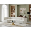 Meridian Furniture Quincy Cream Velvet Modular Sectional