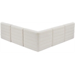 Meridian Furniture Quincy Cream Velvet Modular Sectional