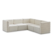 Meridian Furniture Quincy Cream Velvet Modular Sectional