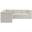 Meridian Furniture Quincy Cream Velvet Modular Sectional